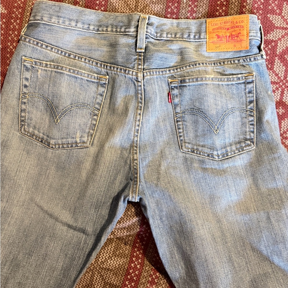 Levi's Faded Blue Jeans with Signature Back Pockets